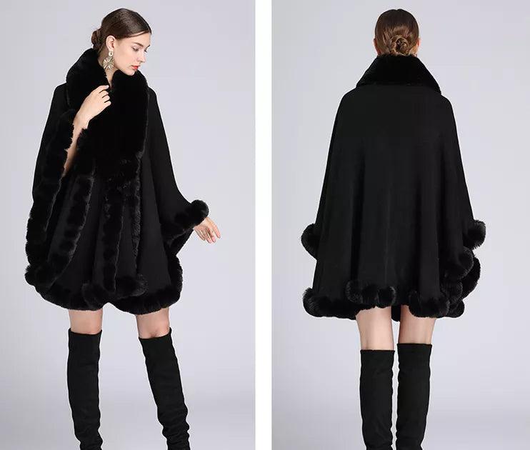 Europe America New Imitation Otter Rabbit Fur Collar Hooded Imitation Cashmere