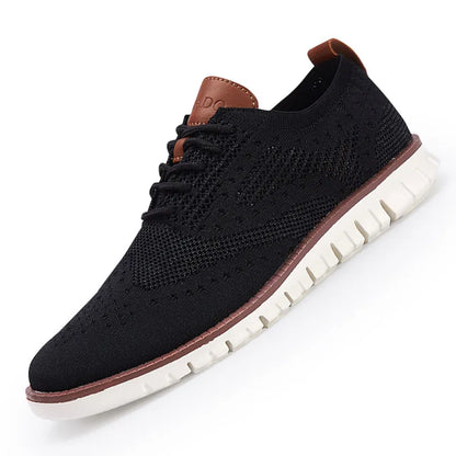 Men Casual Brogue Weave Breathable Light weight Sneakers