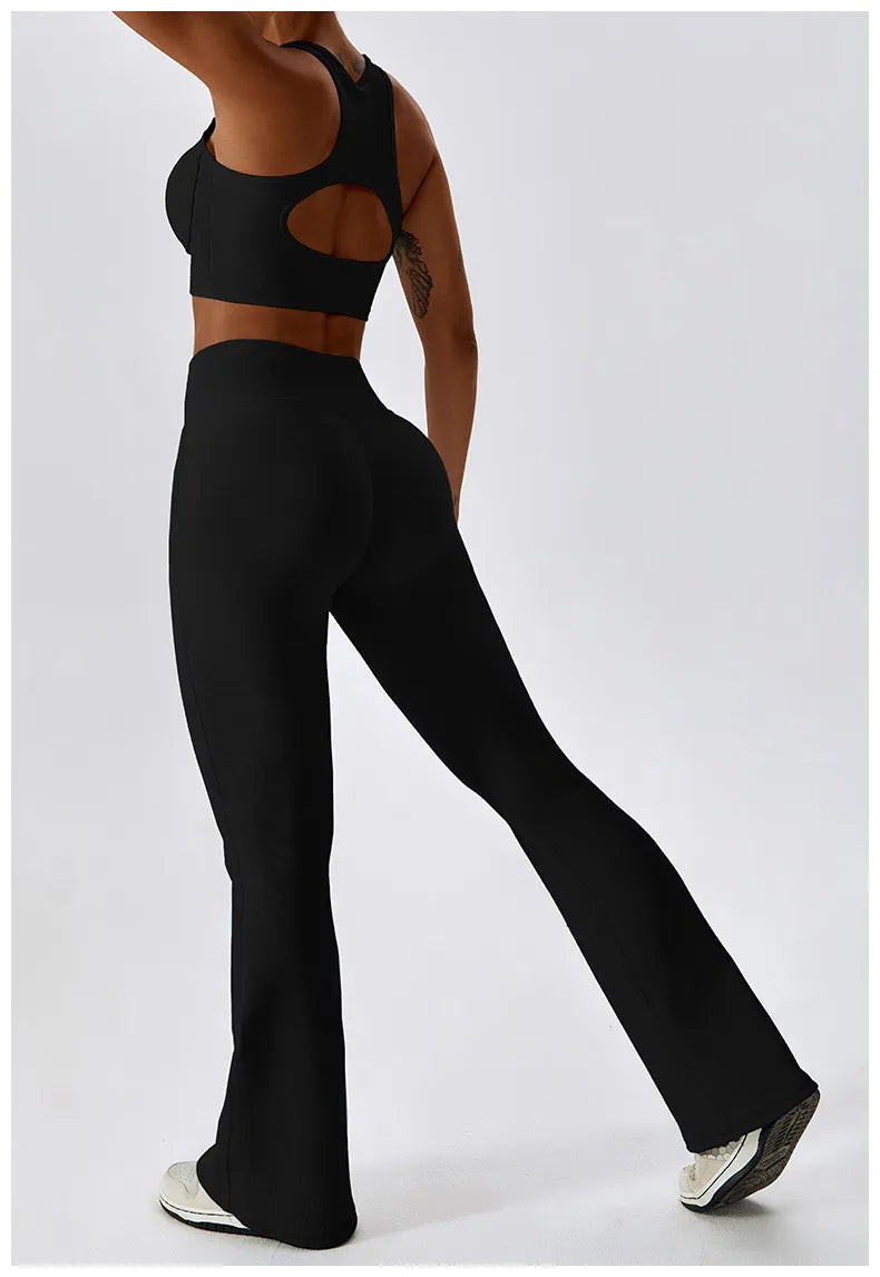 Flare High Waist Wide Leg Pants