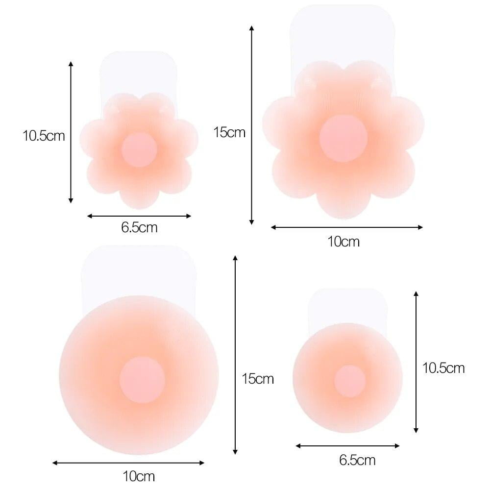 1pair Silicone Nipple Cover Lift Up Bra Sticker Adhesive Invisible Bra