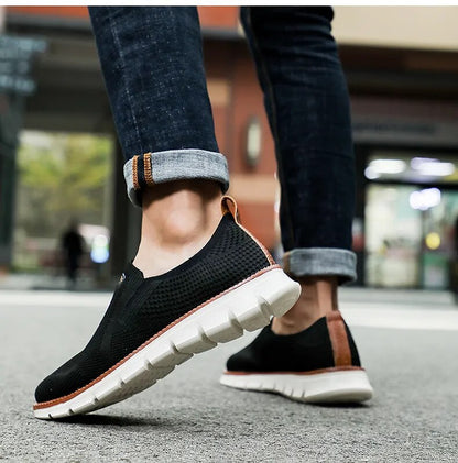 Men Slip On Mesh Breathable Loafers Sneakers Plus Sizes Available