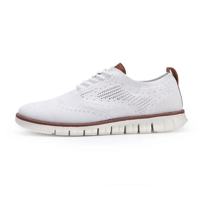 Men Casual Brogue Weave Breathable Light weight Sneakers