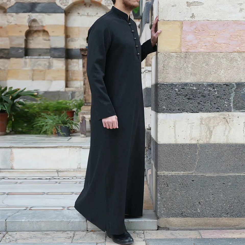 Men Jubba Thobe Saudi Style Qamis Shalwar