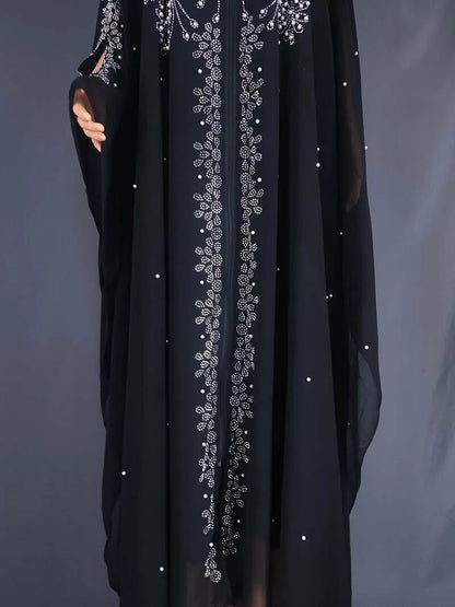 Modest Long Loose Black Abaya Kaftan