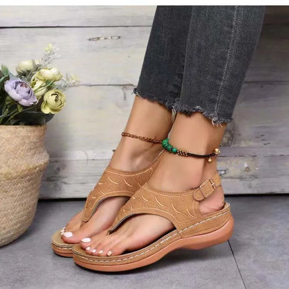 Low Heel Lightweight Flip Flops Casual Sandals