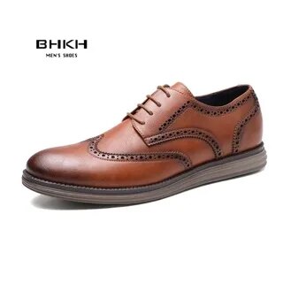 Leather Casual Lace-up Dressy shoes For Men