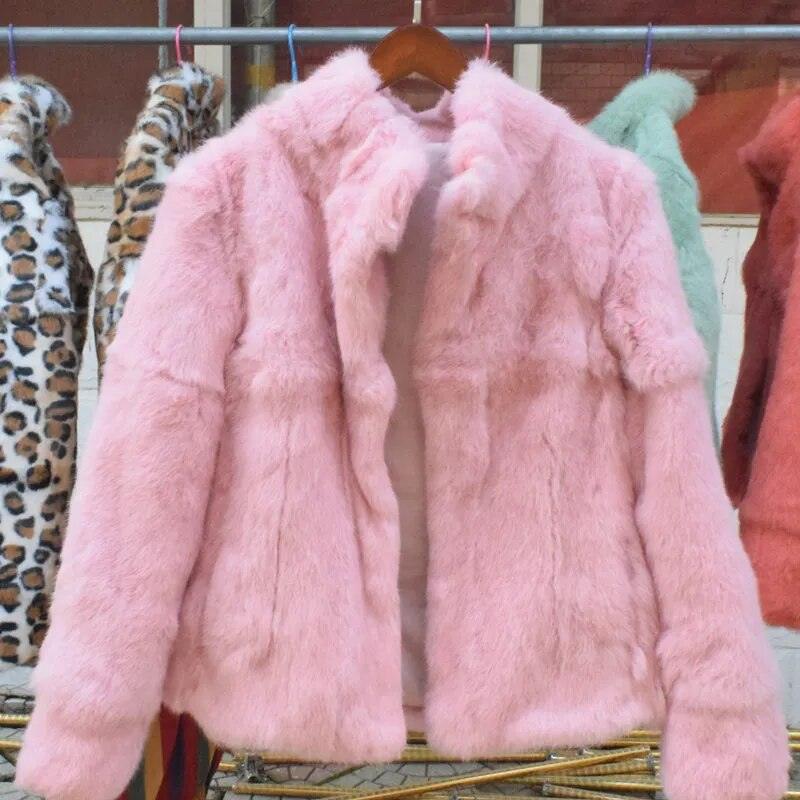 Natural Rabbit Fur Coat