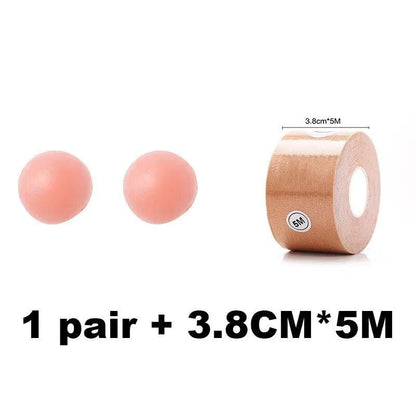 1 Roll 5M Women Breast Nipple Covers Push Up Bra Body