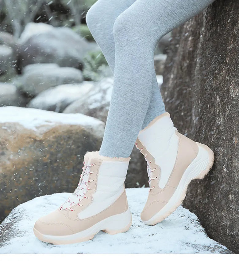 Winter Ankle Platform Snow Light Boots