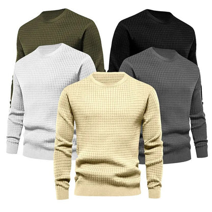 Men's round neck cotton casual sweaters