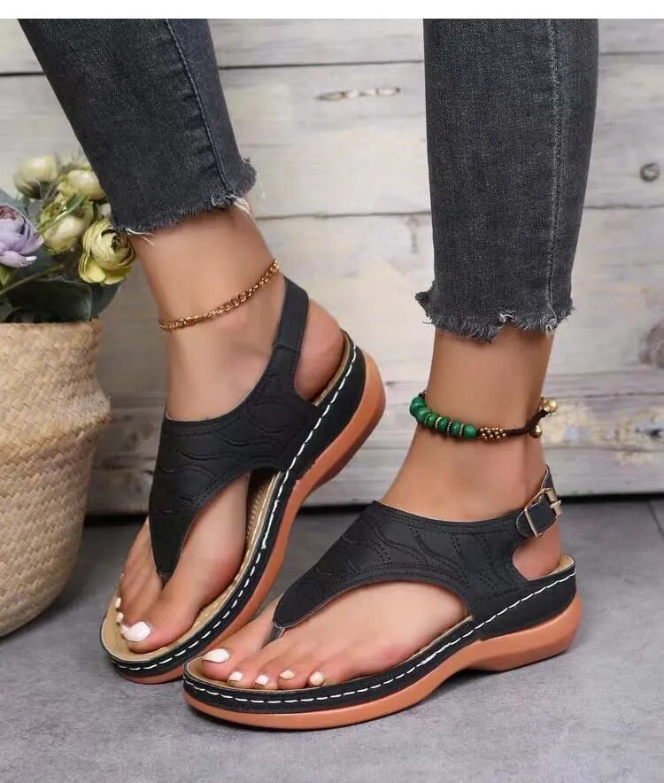 Low Heel Lightweight Flip Flops Casual Sandals