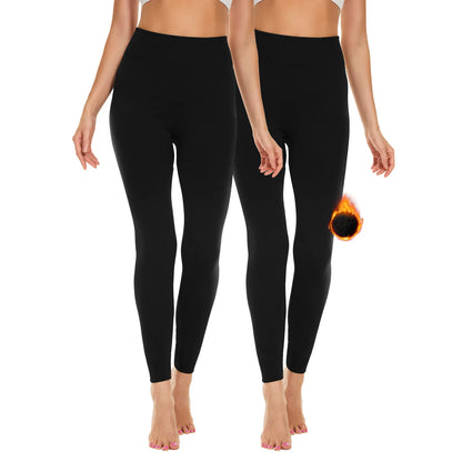 Winter Thermal Leggings High Waist Tummy Control Body Shaper