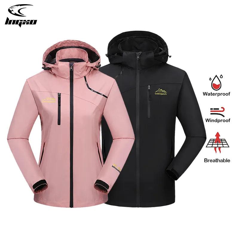 Hiking Jacket Waterproof Camping Trekking Climbing Windbreaker Outdoor Softshell Rain Coat