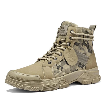 Retro Camo Casual Tough Ankle Boots Men & Women Styles Available