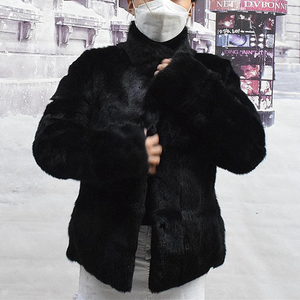 Natural Rabbit Fur Coat