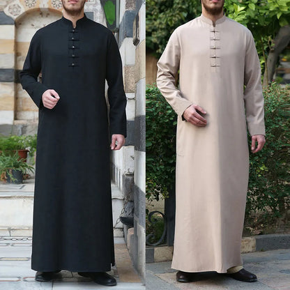 Men Jubba Thobe Saudi Style Qamis Shalwar