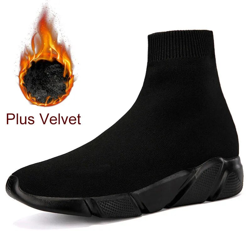 Warm Plush Flexible Sole Sports Breathable Ankle Socks Shoes