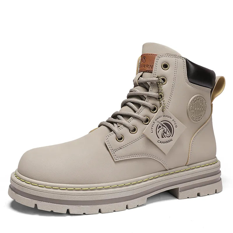 High Top Ankle Lace-Up Retro Boots