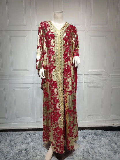 Abaya Sleeve Moroccan Caftan Elegant Gown