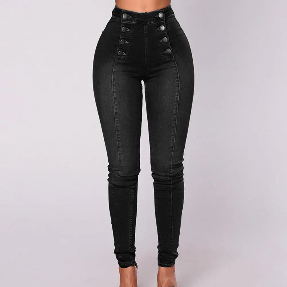 Ripped skinny denim casual pencil Jeans