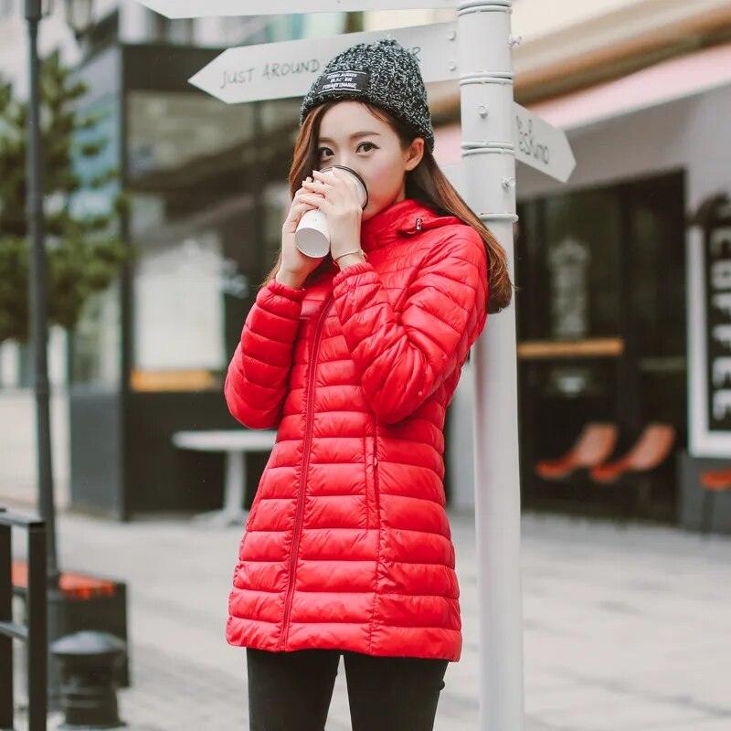 Parka Ultra-light Thin Down Coat Autumn Short Hooded