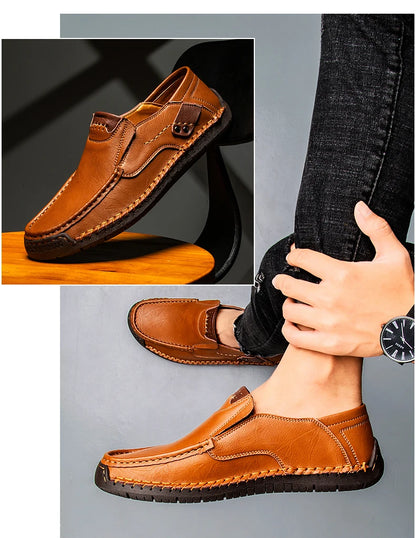 Soft Leather Comfortable Casual Loafer Men Shoes