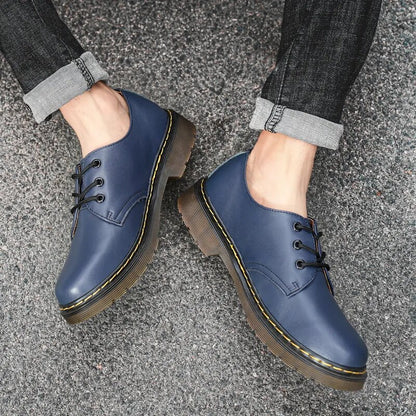 Casual Lace Up Leather Men Shoes