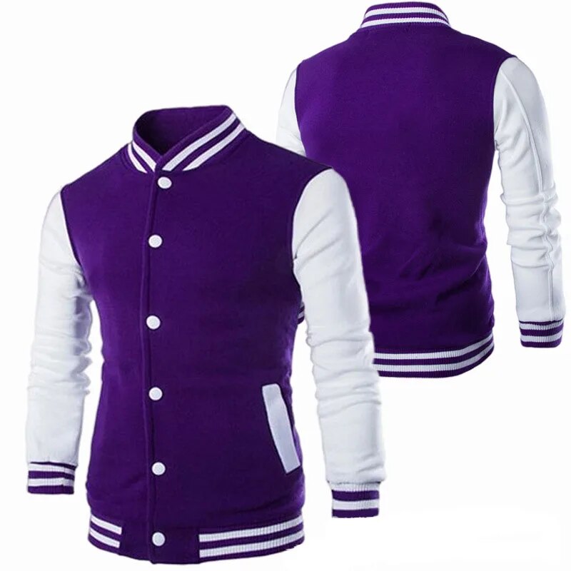 Unisex Baseball Casual Jacket Long sleeve