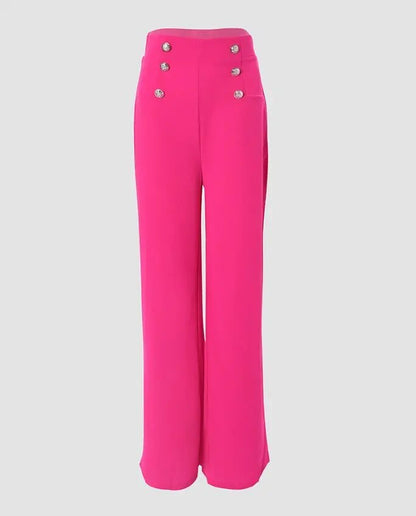 Elegant High Waist Wide Leg Bootcut Pants