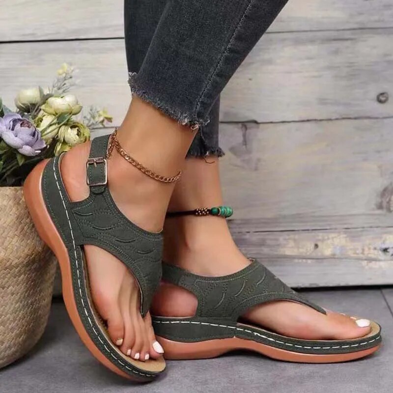 Low Heel Lightweight Flip Flops Casual Sandals