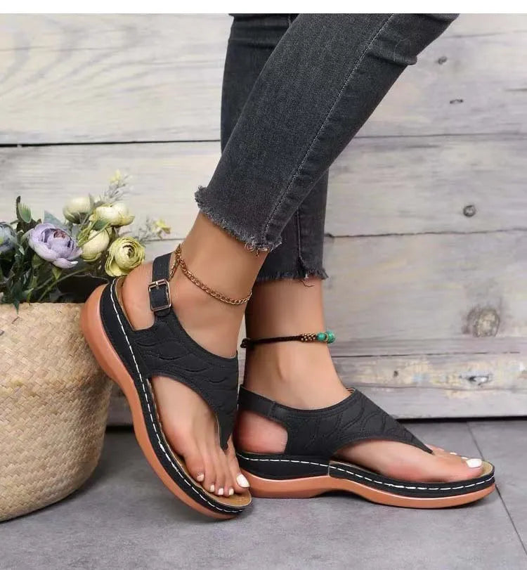 Low Heel Lightweight Flip Flops Casual Sandals