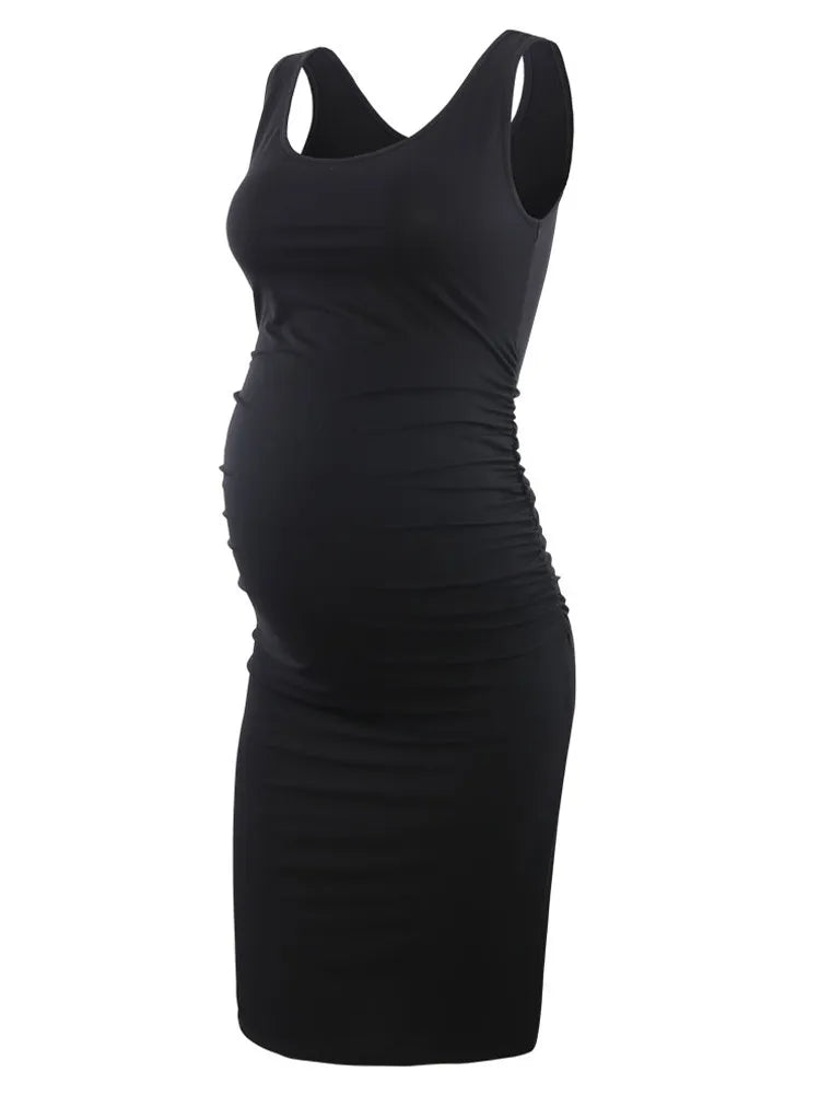 Maternity Dresses Bodycon Casual Short Sleeve