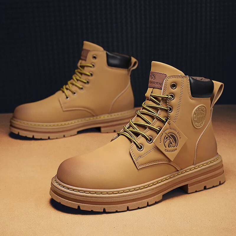 High Top Ankle Lace-Up Retro Boots