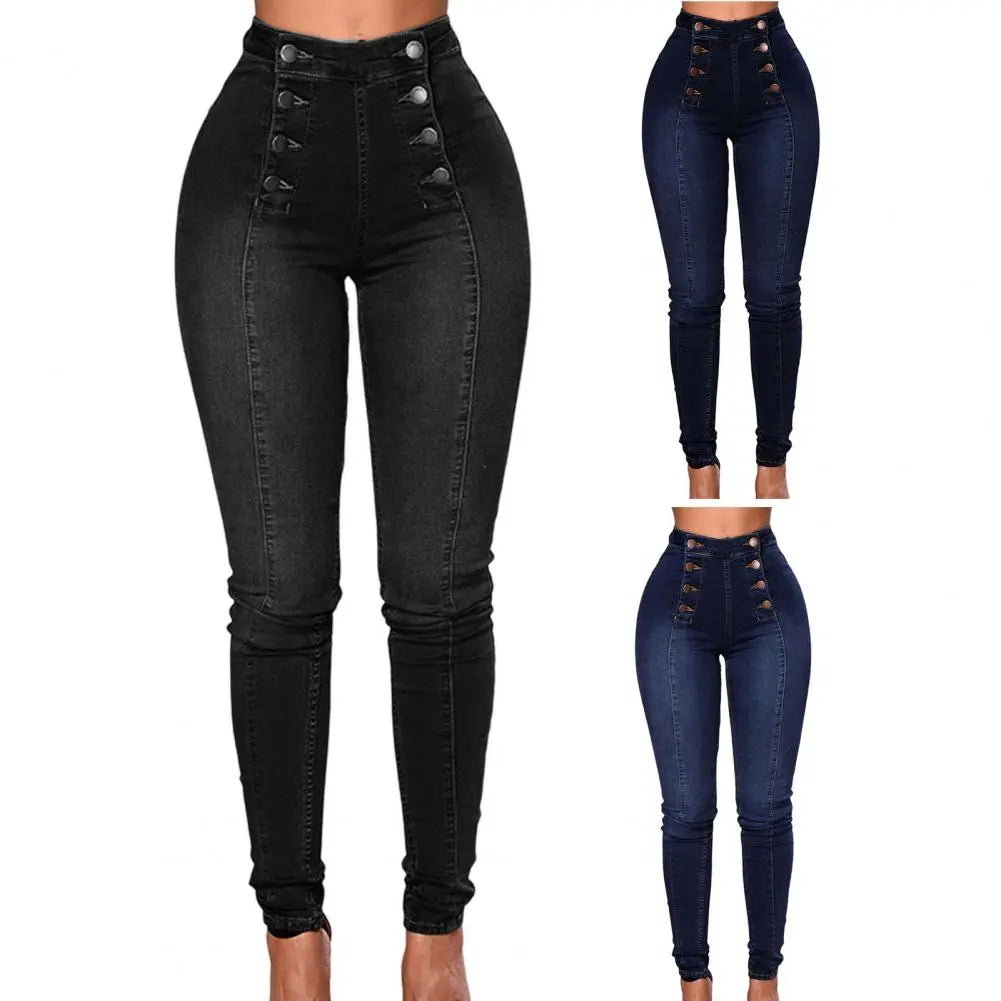 Ripped skinny denim casual pencil Jeans