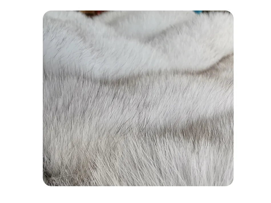 Real Fox Fur Coat Women Winter Warm Luxury Fur Jacket Plus