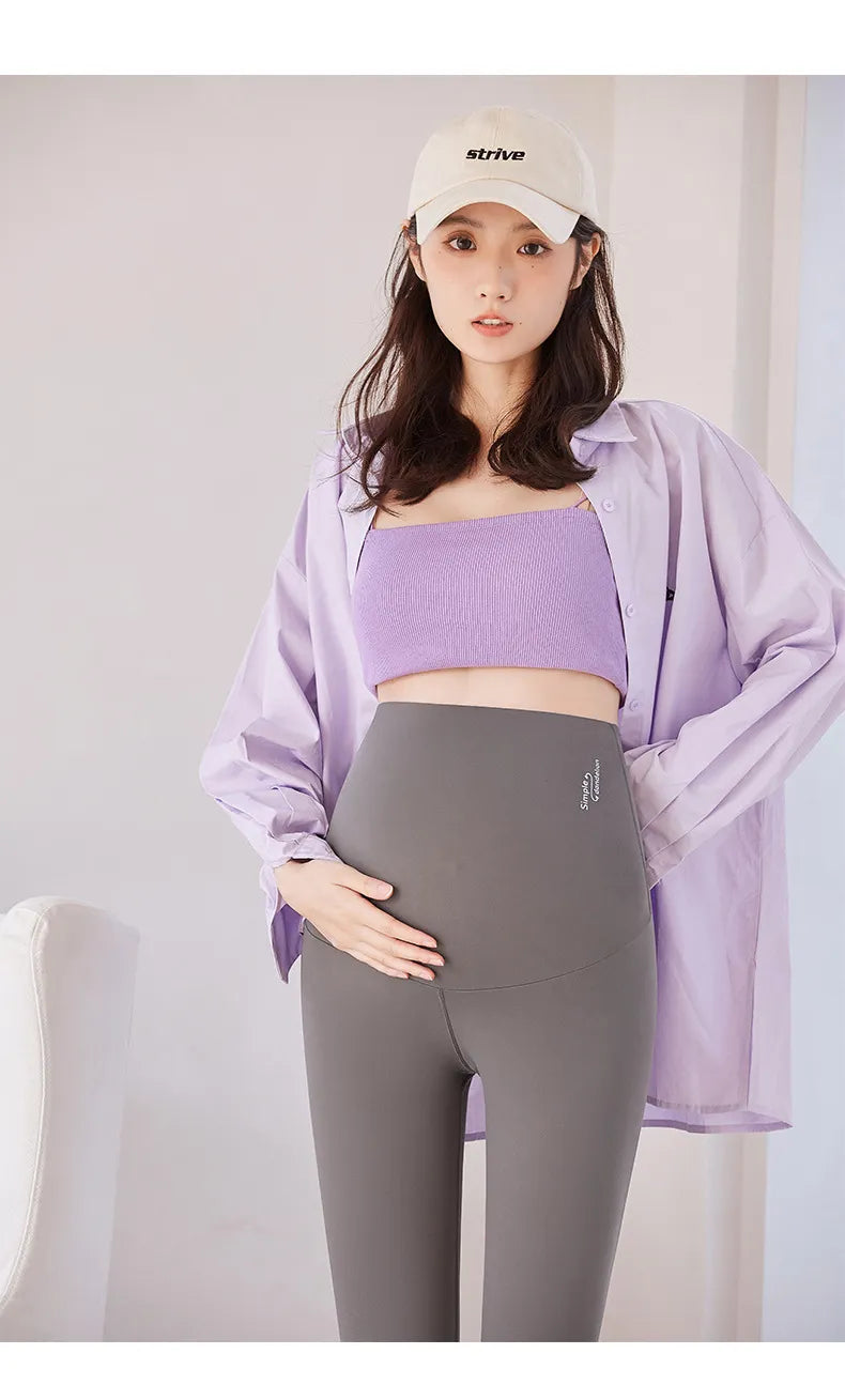 High Waist pregnancy Leggings Skinny Maternity clothes