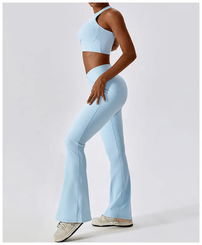 Flare High Waist Wide Leg Pants