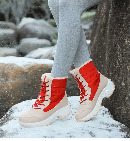 Winter Ankle Platform Snow Light Boots