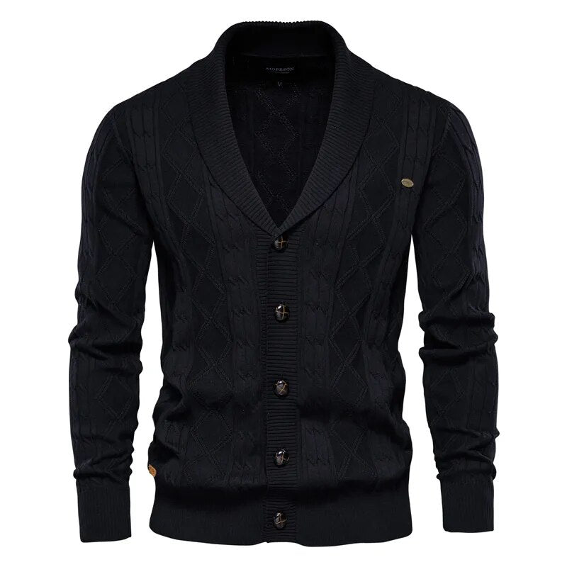 Men's Cardigan Casual High Quality Cotton