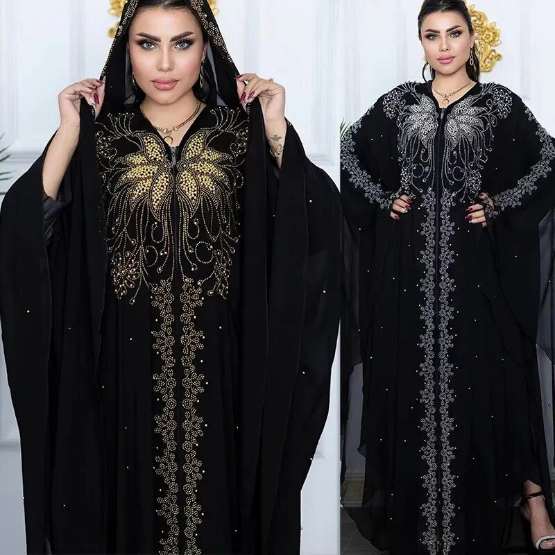 Modest Long Loose Black Abaya Kaftan