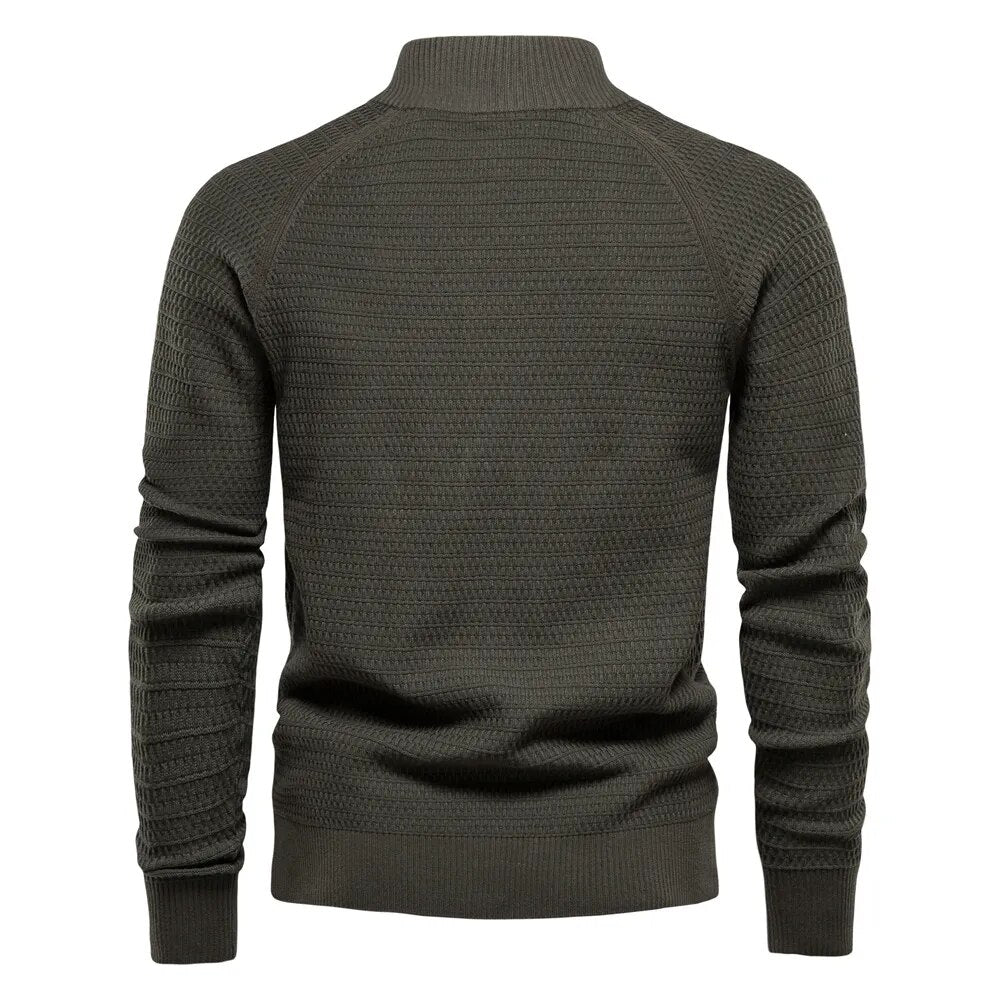 Men's Cardigan High Quality Solid Colors Long Sleeve Knitted