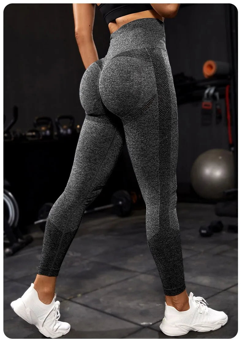 Yoga Women Fitness Seamless Workout Push Up Leggings