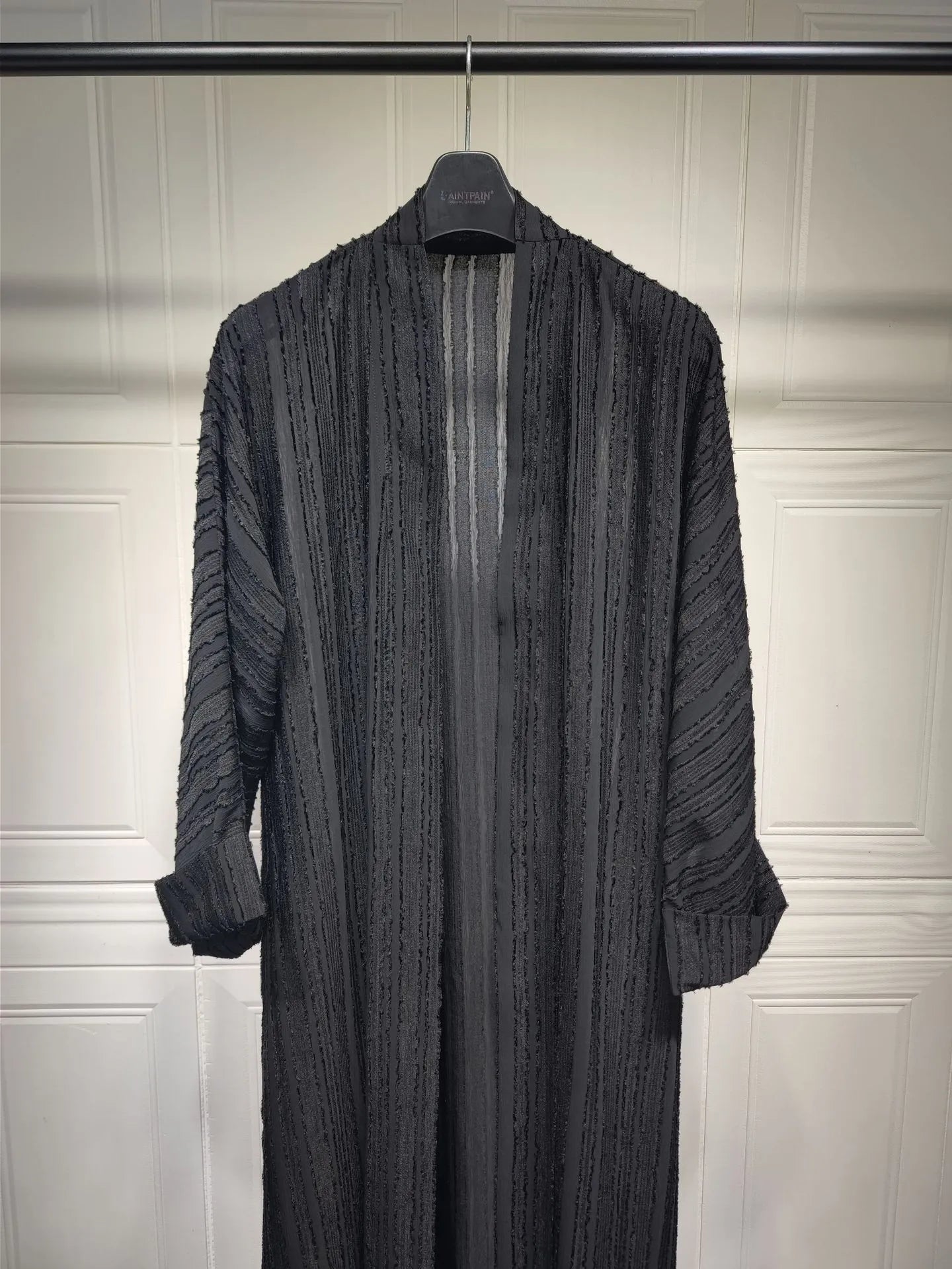 Light Abaya Solid Striped Retro Middle Eastern Saudi Style