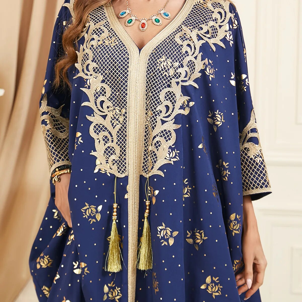 Luxury Loose Moroccan Style Kaftan Jlabiya Abaya