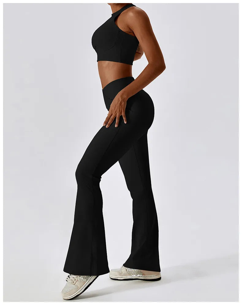 Flare High Waist Wide Leg Pants