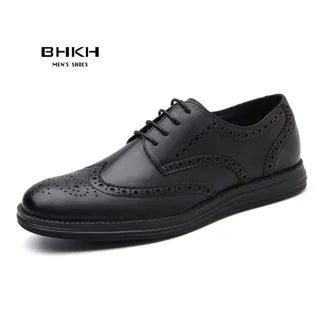 Leather Casual Lace-up Dressy shoes For Men