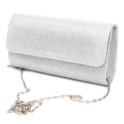 Luxury Chain Crossbody Envelope Shiny Clutch