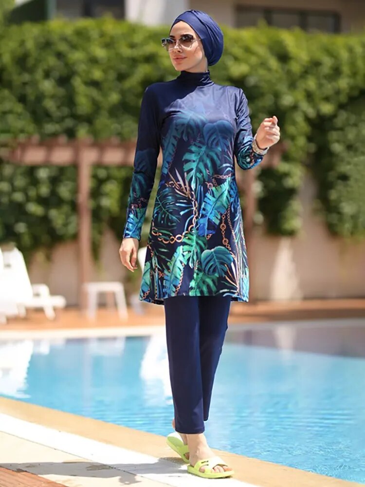 Hijab Swimsuit Full Cover Up Long Sleeve