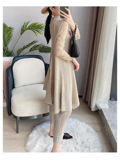 Two Piece Set New Loose Casual Lace Long with Pencil Pant