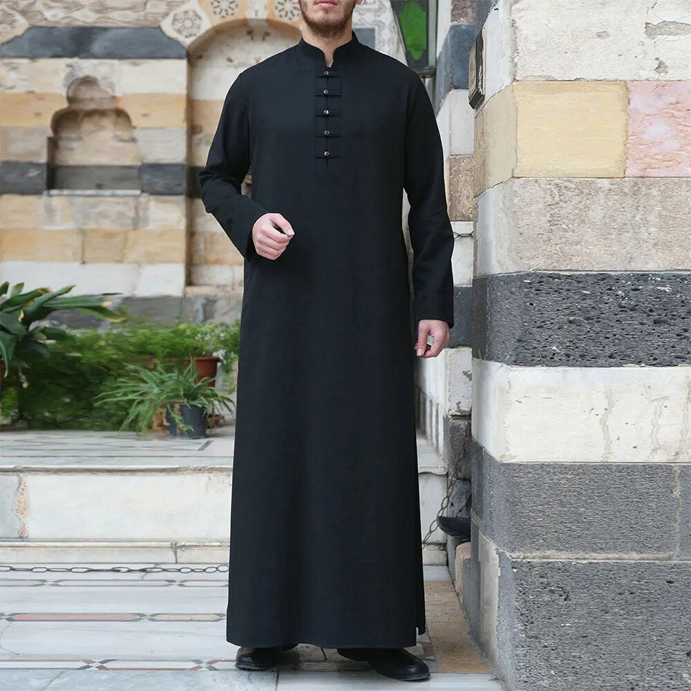 Men Jubba Thobe Saudi Style Qamis Shalwar